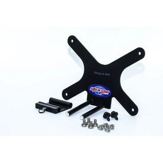 StoNSho Quick Release Front License Plate Bracket: Jeep Wrangler JL (2018-22) Except Sahara/Rubicon / Gladiator Sport (2020-22) w/ Plastic Bumper