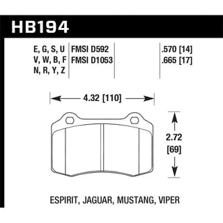 Hawk Performance DTC-60 Race Rear Brake Pads: Chevy Camaro SS 6.2L / 6.4L (10-11)