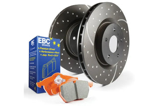 EBC S8 Brake Pad and Rotor Kit (FRONT): Jeep Wrangler 1998 - 2006