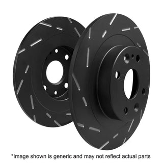 EBC USR Slotted Rear Brake Rotors: Jeep Wrangler JK 2012 - 2018