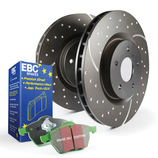 EBC S3 Kits Greenstuff Pads and GD Rotors (FRONT): Jeep Wrangler 1998 - 2006