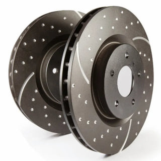 EBC GD Drilled & Slotted Rear Brake Rotors: Jeep Wrangler 2.0L Turbo 2018 - 2025 2.0T