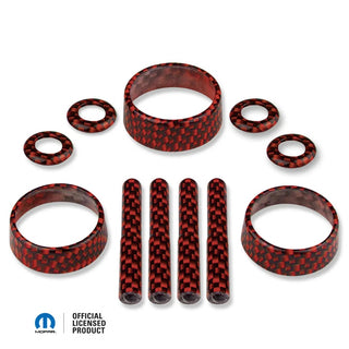 American Brother Designs Interior Knob Kit (Carbon Fiber): Dodge Charger 2015 - 2023