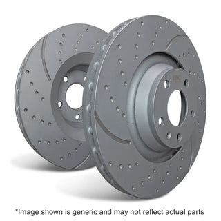 EBC GD Drilled & Slotted Rear Brake Rotors: Jeep Grand Cherokee (05-10) & Commander (06-10) (Excluding SRT8 Models)