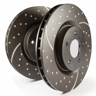 EBC GD Drilled & Slotted Rear Brake Rotors: Jeep Cherokee 4.0L ATE 1999 - 2002