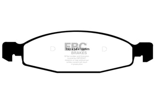 EBC Yellowstuff Front Brake Pads: Jeep Cherokee 4.0L ATE 1999 - 2002