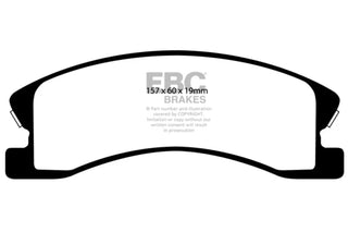 EBC Ultimax2 Front Brake Pads: Jeep Grand Cherokee 4.0 (AKE) 1999 - 2004