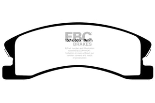 EBC Yellowstuff Front Brake Pads: Jeep Grand Cherokee 4.0 (AKE) 1999 - 2004