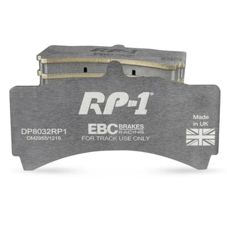 EBC RP1 Full Race Front Brake Pads: Jeep Grand Cherokee Trackhawk 2018-21 / Durango SRT Hellcat 2021-25 6.2L