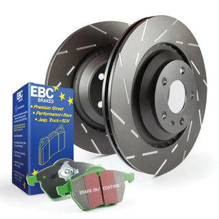 EBC S2 Brake Pads & Rotors Kit (FRONT): Jeep Gladiator (20-25) & Wrangler (18-25)