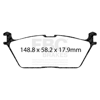 EBC Greenstuff 6000 Rear Brake Pads: Fits Grand Wagoneer/Wagoneer/RAM 1500/TRX 2019-23