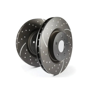 EBC GD Drilled & Slotted Rear Brake Rotors: Dodge Ram 5.7L Hemi 2500 2009 - 2010 (2WD/4WD)