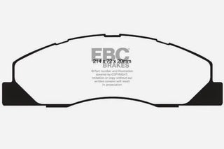EBC Ultimax2 Front Brake Pads: Dodge Ram 5.7L Hemi 2500 2009 - 2010 (2WD/4WD)