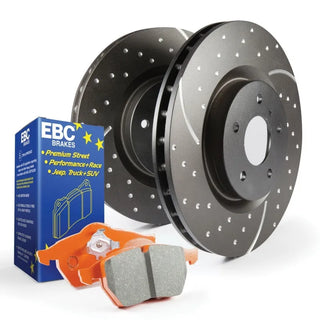 EBC S8 Brake Pads & Rotors Kit (REAR): Dodge Durango (04-09) & Ram (02-10)