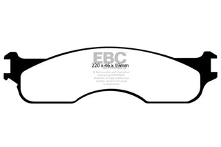 EBC Yellowstuff Front Brake Pads: 2004 Dodge Ram 8.3L SRT-10