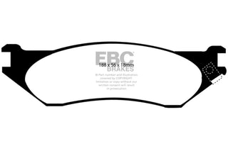 EBC Ultimax2 Front Brake Pads: Dodge Durango (04-06) & Ram (02-05)