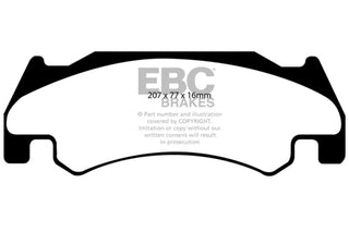 EBC Ultimax2 Front Brake Pads: Dodge Ram 8.3L SRT-10 2005 - 2006