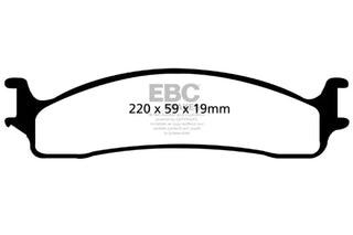 EBC Extra Duty Front Brake Pads: Dodge Ram 1500 Mega Cab 2WD 2006 - 2010