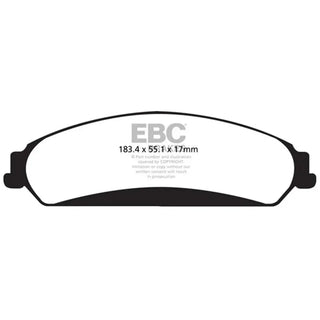 EBC Yellowstuff Front Brake Pads: Chrysler 300C 2011-2025 5.7L