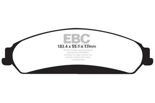 EBC Yellowstuff Front Brake Pads: Chrysler 300C 2011-2025 5.7L