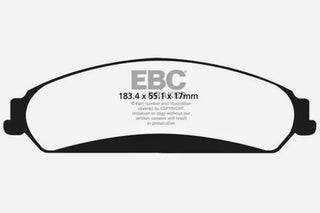 EBC Yellowstuff Front Brake Pads: Chrysler 300C 2011-2025 5.7L
