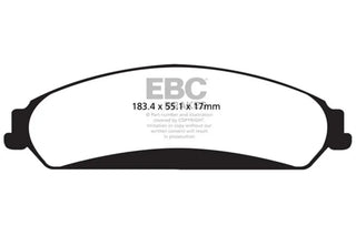 EBC Bluestuff Front Brake Pads: 300, Challenger, Charger, Magnum 5.7L Hemi 2005 - 2024