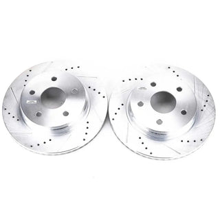 PowerStop Evolution Drilled & Slotted Rotors (FRONT): Dodge Durango (04-09) / Ram 1500 (02-10) / 1500 Classic (19-24)