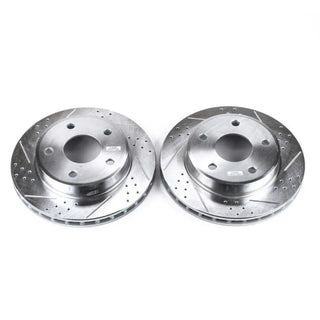 PowerStop Evolution Drilled & Slotted Rotors (FRONT): Dodge Dakota (05-10) / Ram Dakota (2011)