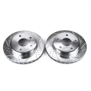 PowerStop Evolution Drilled & Slotted Rotors (FRONT): Dodge Dakota (05-10) / Ram Dakota (2011)
