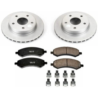 PowerStop Z17 Evolution Geomet Coated Brake Kit (FRONT): Dodge Dakota (2005-2010) / Ram Dakota (2011)