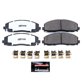 PowerStop Z36 Truck & Tow Brake Pads (FRONT): Jeep Gladiator (20-24) / Wrangler (18-24) w/ Hardware