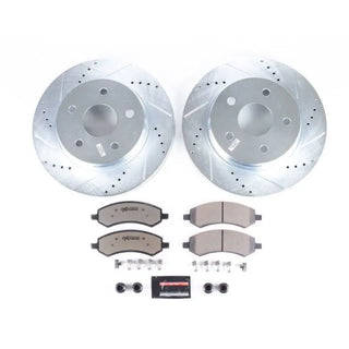 PowerStop Z36 Truck & Tow Brake Kit (FRONT): Dodge Durango / Ram 1500 (04-24) w/ Hardware