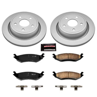 PowerStop Evolution Geomet Coated Brake Kit (REAR): Dodge Durango (04-09) / Ram 1500 (02-10) / 1500 Classic (19-24)