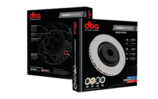 DBA T3 4000 Series Front Brake Rotors (Drilled & Slotted): Jeep Grand Cherokee 6.1L SRT8 2006 - 2010