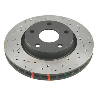 DBA XS 4000 Series Rear Brake Rotors (Drilled & Slotted): Jeep Wrangler JK 2007 - 2018