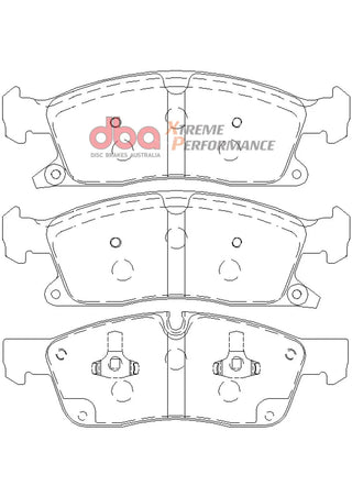 DBA XP650 Series Front Brake Pads: Dodge Durango (11-25) & Jeep Grand Cherokee (11-21) 3.6L V6 & 5.7L Hemi