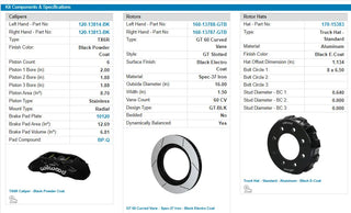 Wilwood TX6R Front Big Brake Kit Black Calipers Slotted Rotors (FRONT): RAM 2500/3500 2014-2023