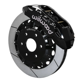 Wilwood TX6R Front Big Brake Kit Slotted Rotors (FRONT): RAM 1500 2019-2024 Black Calipers