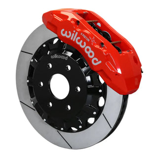 Wilwood TX6R Front Big Brake Kit Slotted Rotors (FRONT): RAM 1500 2019-2024 Red Calipers