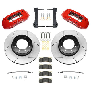 Wilwood TX6R 6-Piston Rear Big Brake Kit (Red Calipers, Slotted Rotors): Ram 2500 & 3500 2019 - 2025