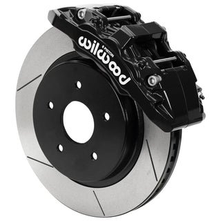 Wilwood Aero6-DM Front Big Brake Kit Slotted Rotors (FRONT): RAM 1500 2013-2018 2WD Black Calipers
