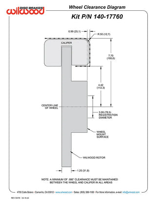 Wilwood Aero6-DM Front Big Brake Kit Drilled & Slotted 13.38" Rotors Red Calipers (FRONT): RAM 1500 2013-2018 2WD