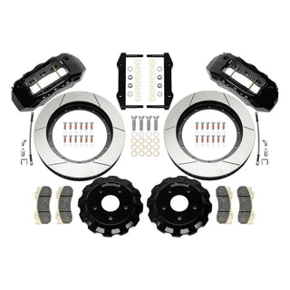 Wilwood TX6R Front Big Brake Kit Slotted 16" Rotors Black Calipers (FRONT): RAM 1500 2WD 2013-2018