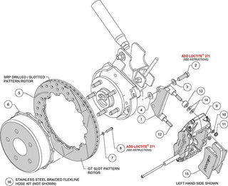 Wilwood Superlite 4R Rear Big Brake Kit Slotted 14" Rotors Red Calipers (REAR): Jeep Wrangler JK 2007-2018