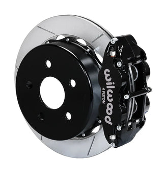 Wilwood Superlite 4R Rear Big Brake Kit Slotted Rotors: Jeep Wrangler JK 2007-2018 Black Calipers