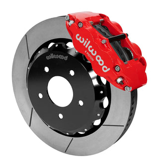 Wilwood Superlite 6R Front Big Brake Kit Slotted Rotors: Jeep Wrangler JK 2007-2018 Red Calipers