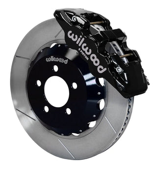 Wilwood AERO6 Front Big Brake Kit Slotted Rotors Black Calipers (FRONT): Fits Chrysler/Dodge 2005-2011 RWD