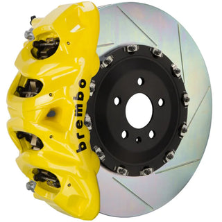 Brembo GT 8-Piston Front Brake Kit (Slotted, Yellow): Jeep Grand Cherokee / Durango (11-26)