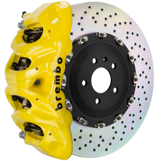 Brembo GT 8-Piston Front Brake Kit (Drilled, Yellow): Dodge Durango / Jeep Grand Cherokee (11-26)