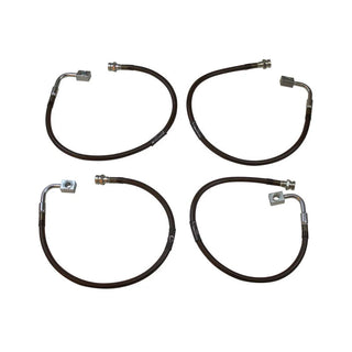 MaxTrac Extended Brake Line Kit (FRONT AND REAR): Fits Most Jeep Wrangler Models (2007-2018)